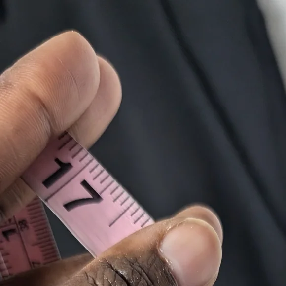 Anthropologie texture essentials trouser high rise wide leg black sz 14 - Picture 9 of 10